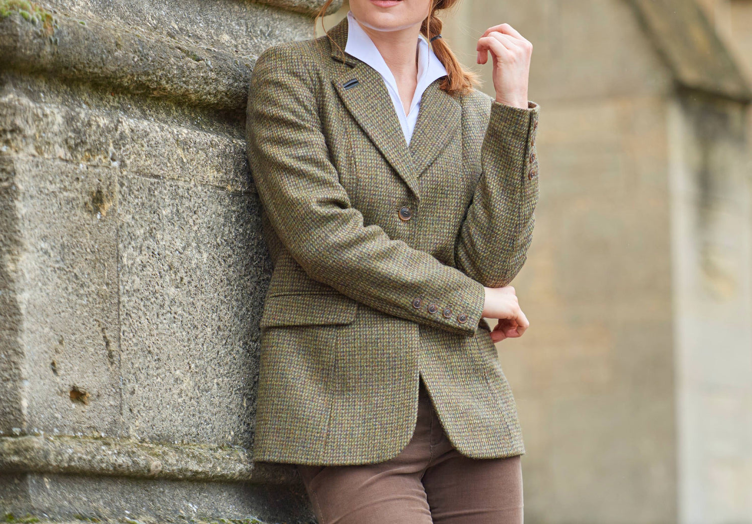 Dubarry Short Tweed Jacket Bracken Tweed Jacket Woodrose