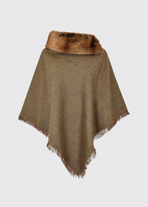 Silverfir Women's Tweed Poncho - Burren