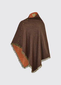 Hazelwood Tweed Poncho - Oakwood