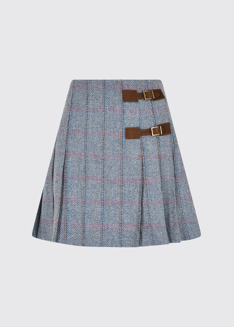 Blossom Tweed Skirt - Denim Haze