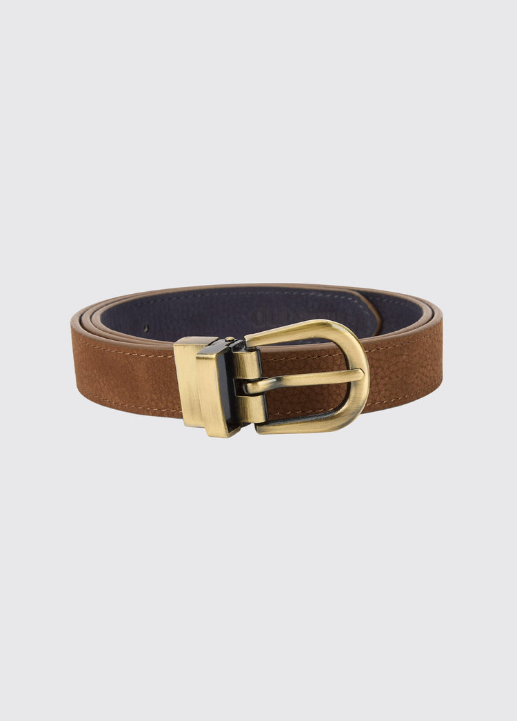 Larchville Men’s leather belt - Walnut