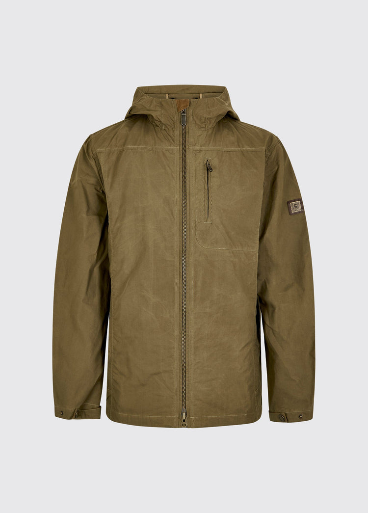 Larkfield Men's Wax Cotton Jacket - Dusky Green