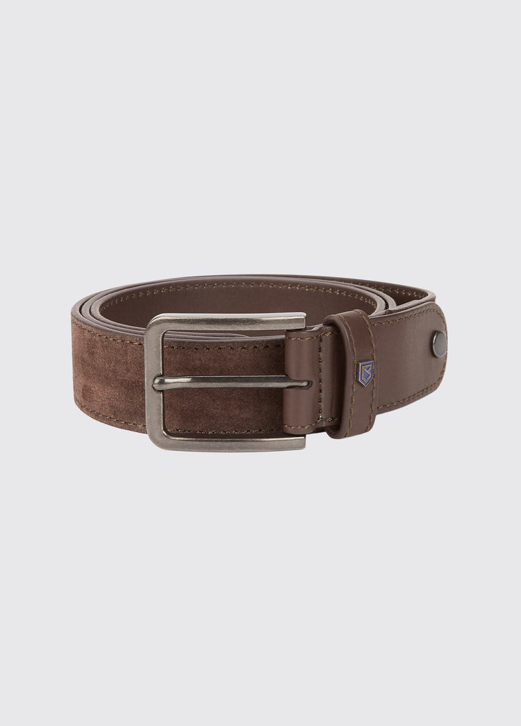 Lissava Men’s suede belt - Cigar