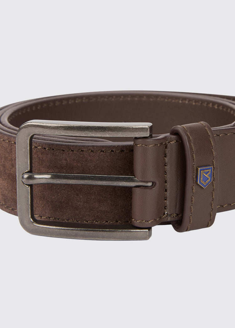 Lissava Men’s suede belt - Cigar