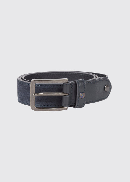 Lissava Men’s suede belt - Navy