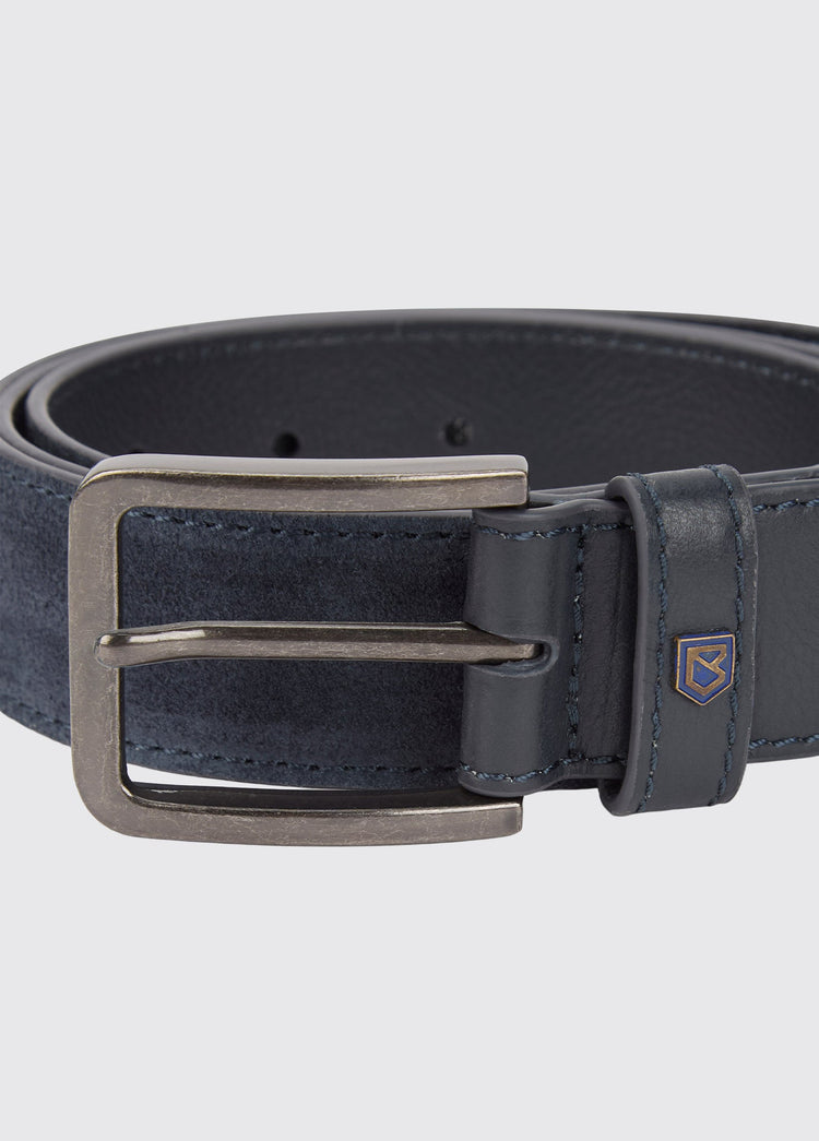 Lissava Men’s suede belt - Navy