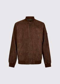 Marblehill Men’s goat suede jacket - Walnut
