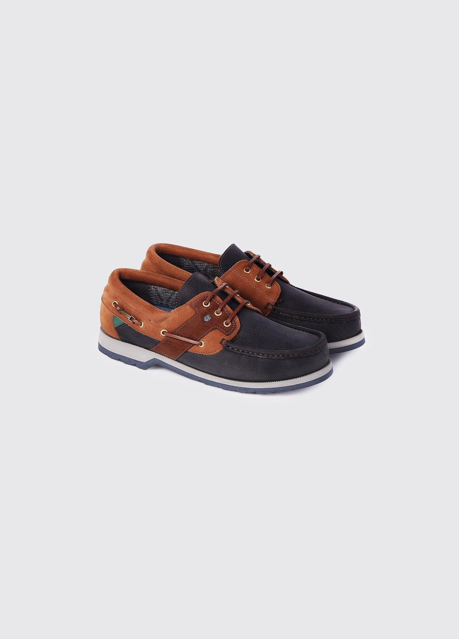 Clipper Deck Shoe Navy Brown