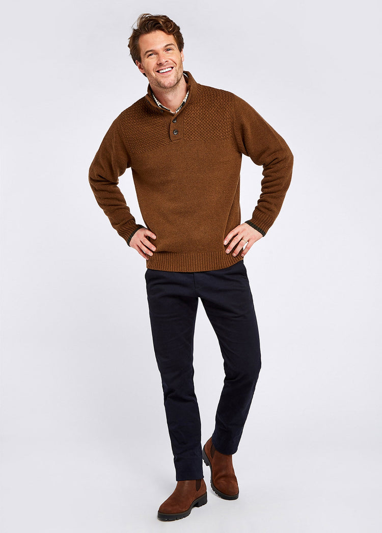 Roundwood Knitted Sweater - Nutmeg