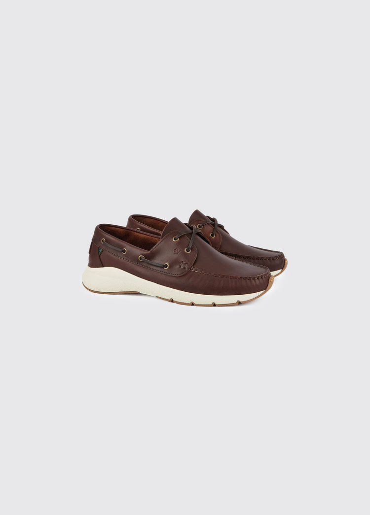 Dungarvan Mens Lightweight Deck Shoe - Mahogany