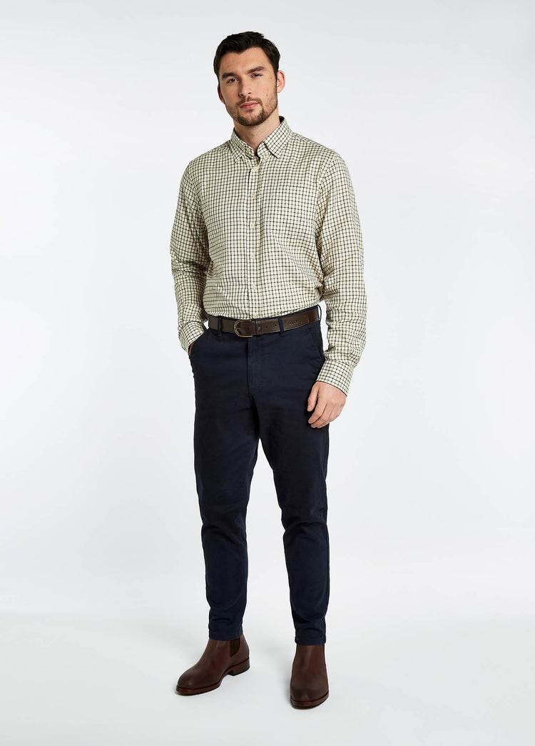 Connell Tattersall Check Shirt - Mahogany