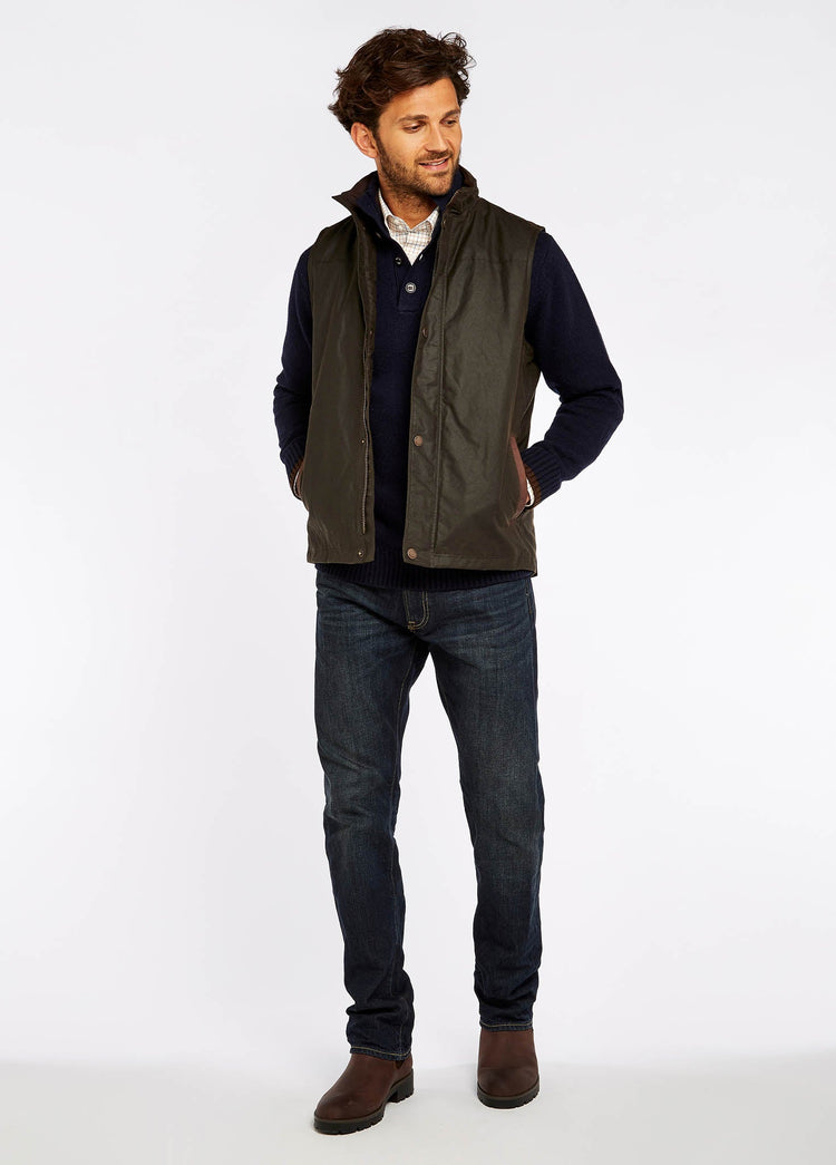 Mayfly Wax Gilet - Olive