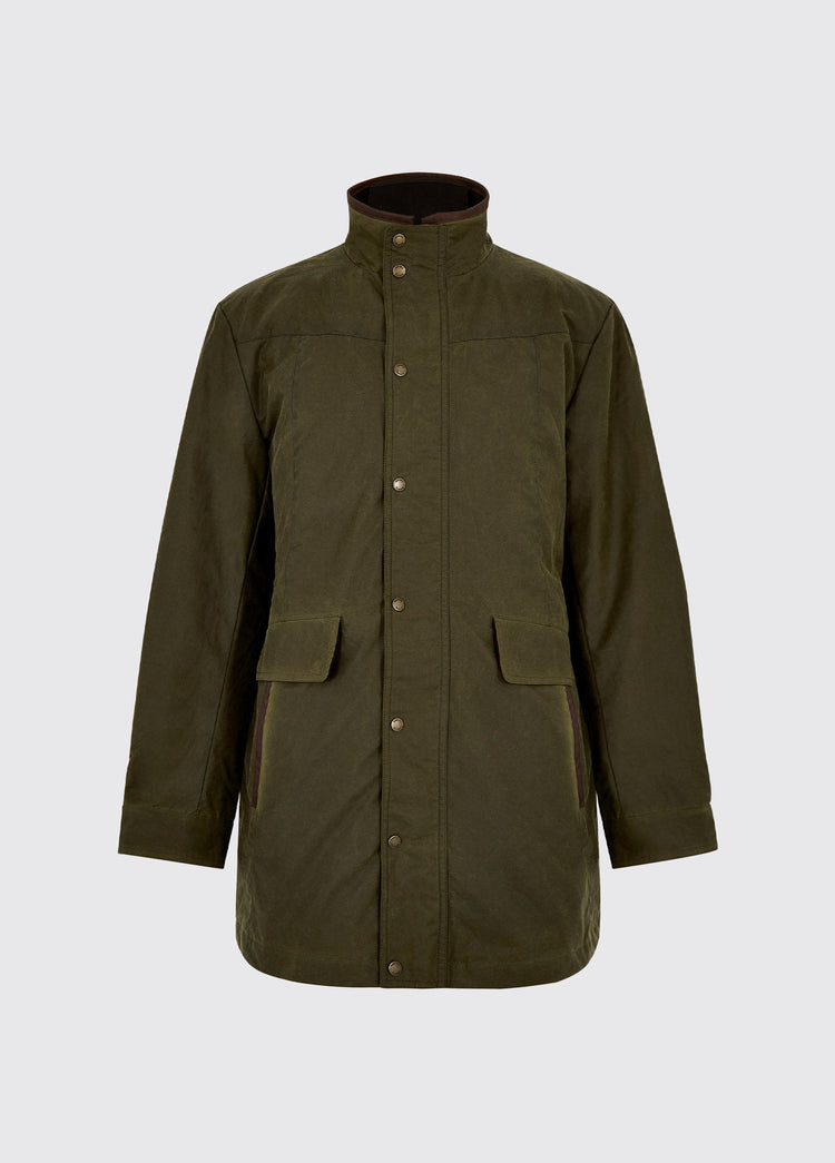 Chalkhill Men's Long Wax Jacket - Fennel