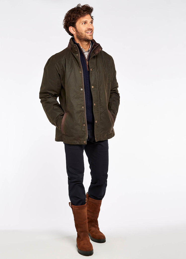 Carrickfergus Waxed Jacket - Olive