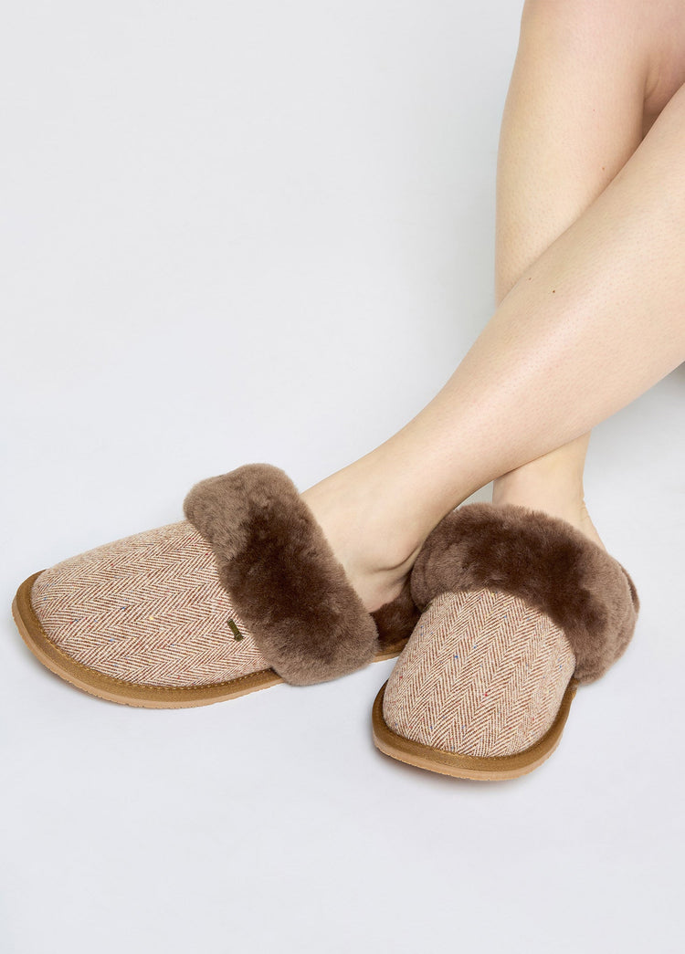 Mullingar Women’s mule slippers - Camel