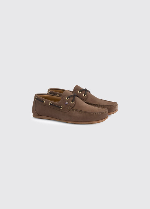 Neptune Ladies Soft Leather Deck Shoe - Café