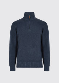 Portmarnock Men’s fisherman zip neck - Denim