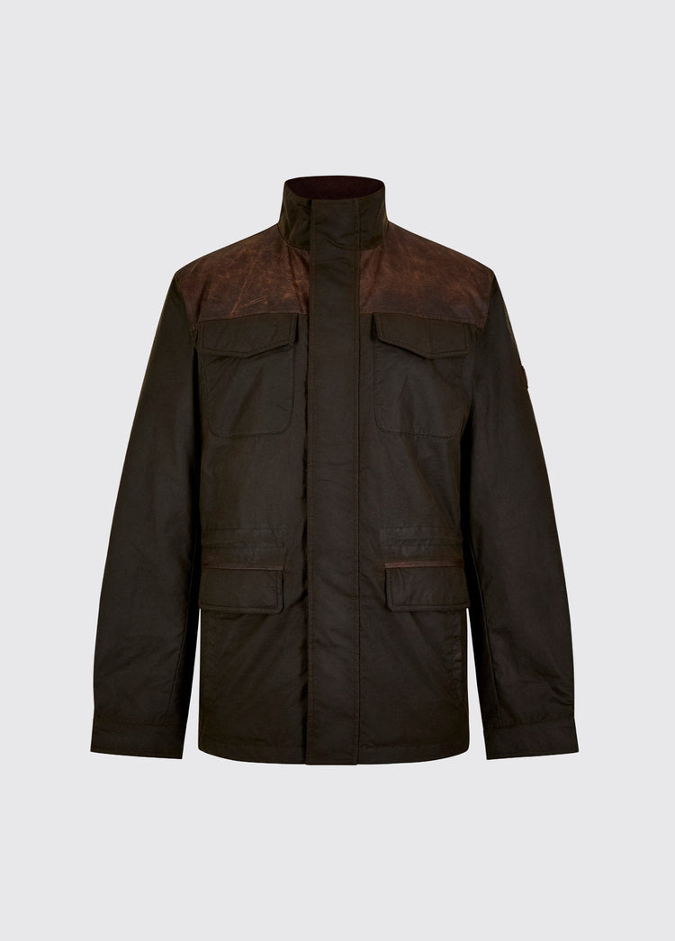 Ryehill Men’s waxed cotton jacket - Verdigris
