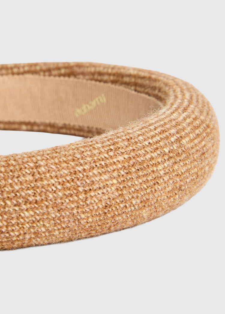 Shanderry Padded headband  - Camel Twill