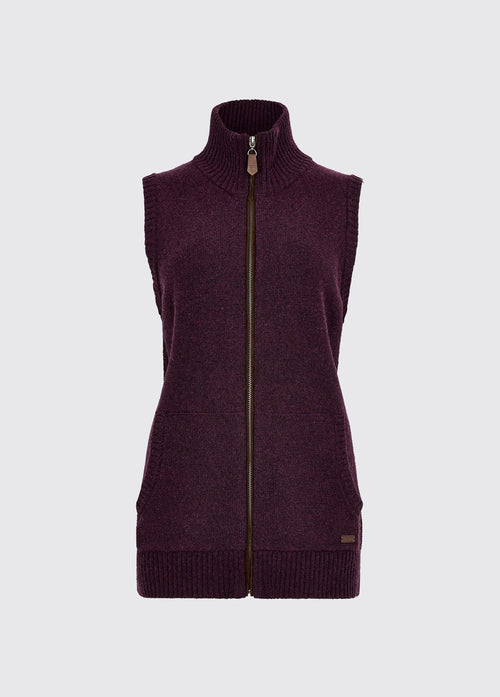 Sheedy Knit Bodywarmer - Damson