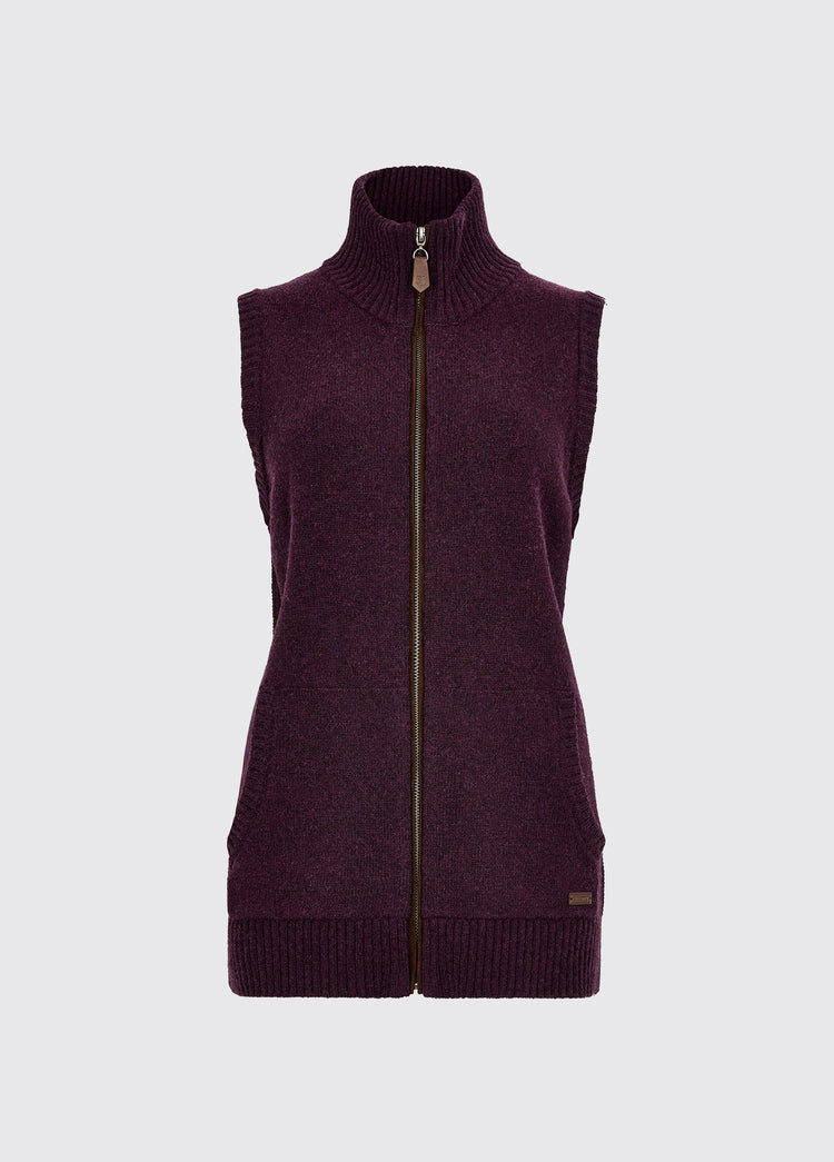 Sheedy Knit Bodywarmer - Damson