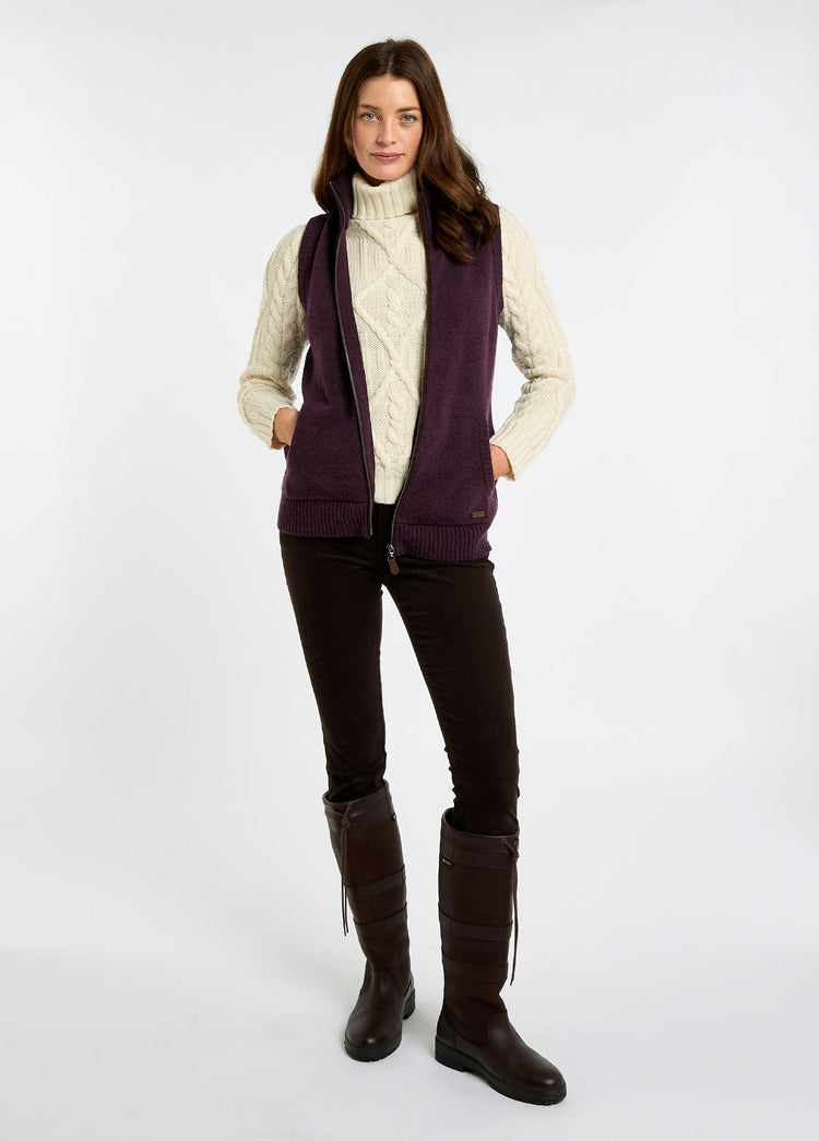 Sheedy Knit Bodywarmer - Damson