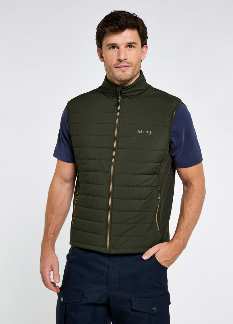 Solent Lightweight men’s hybrid gilet - Olive