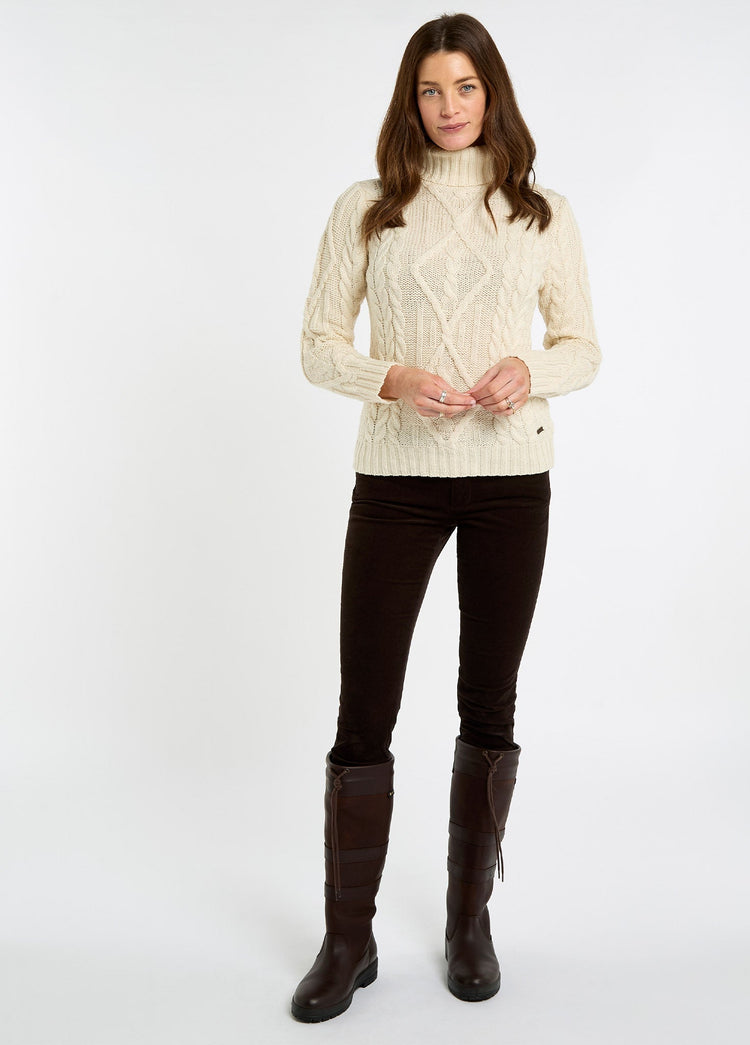 Somers Women’s roll-neck sweater - Cream