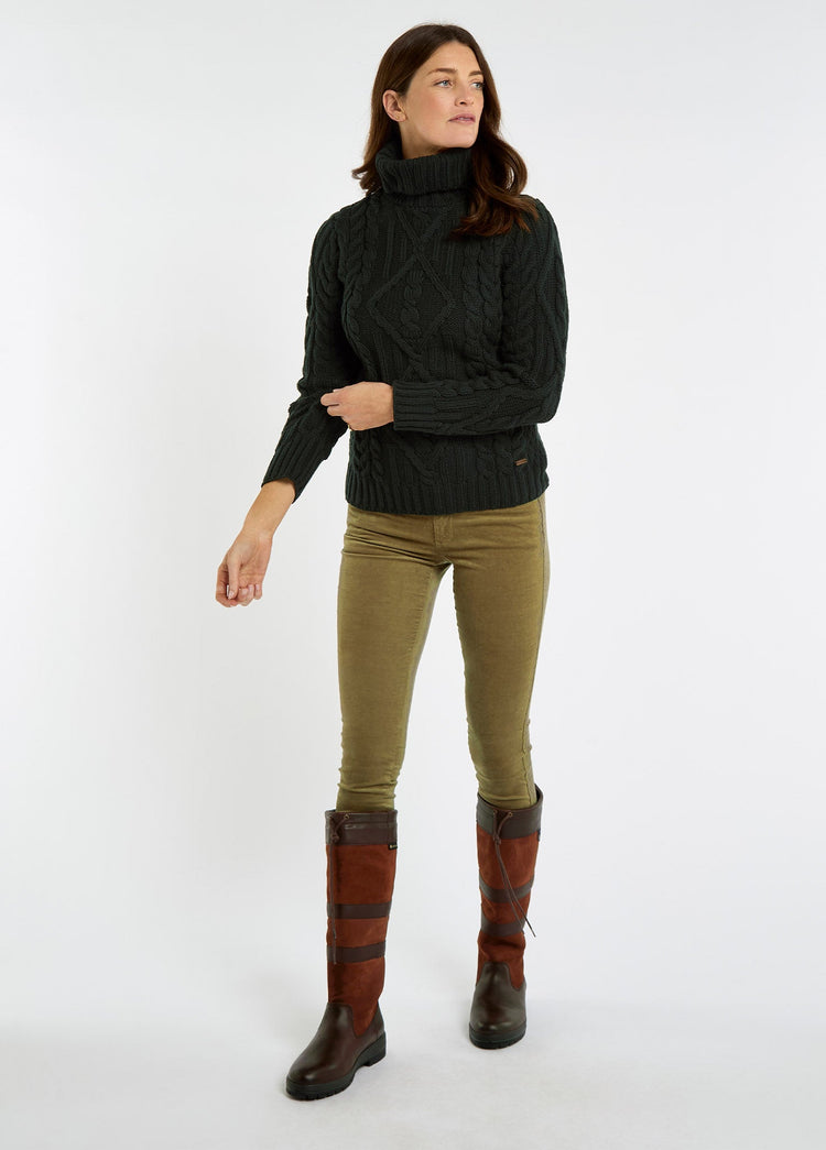 Somers Women’s roll-neck sweater - Olive