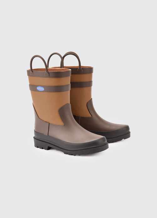 Splash Kids' waterproof boot - Walnut