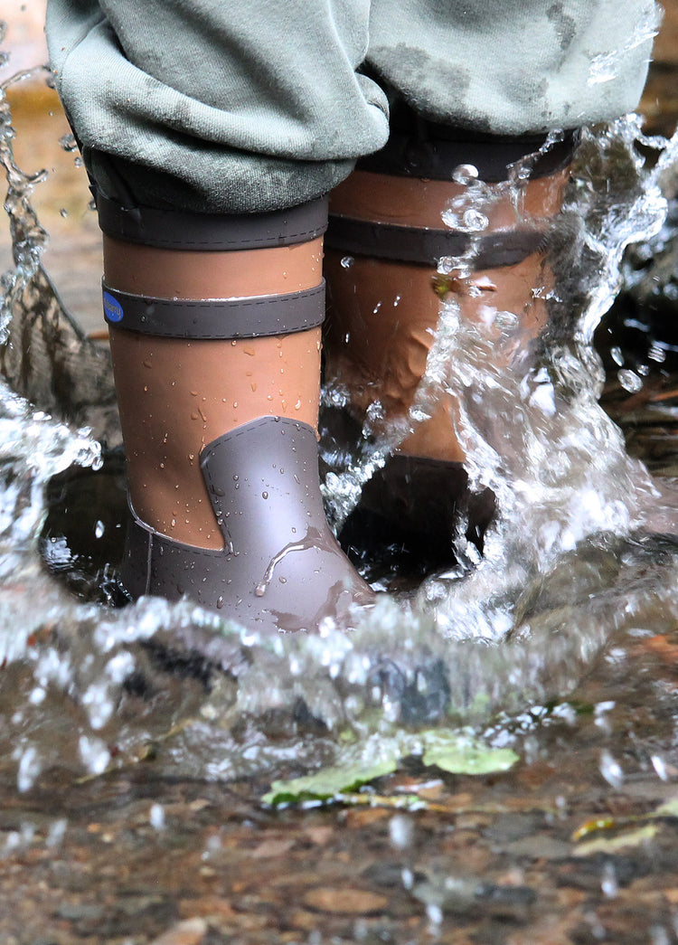 Splash Kids' waterproof boot - Walnut