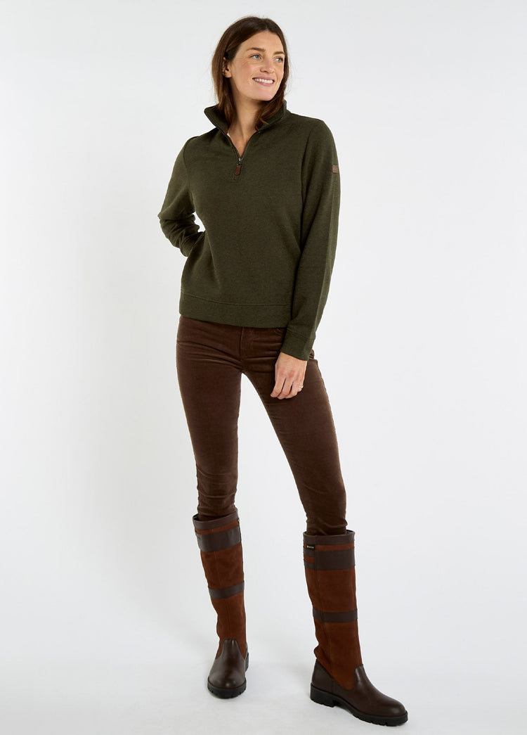 Summerhill Women’s 1/4 zip sweatshirt - Olive