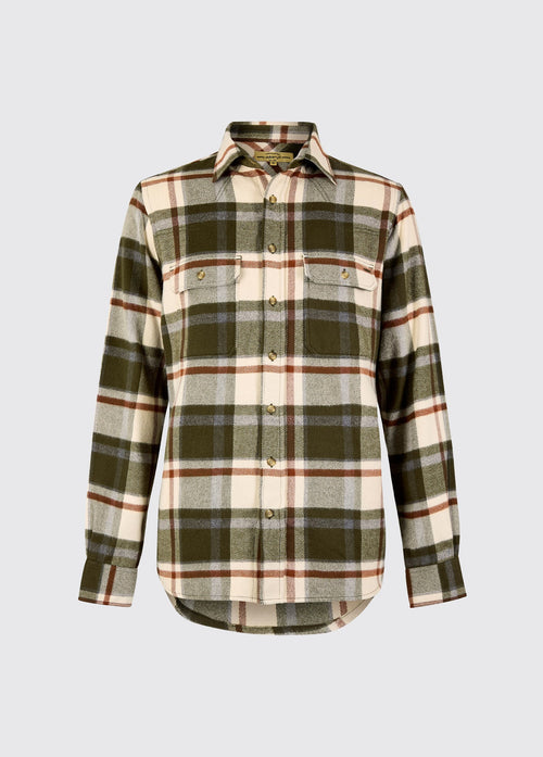 Townley Men's Hunting Check Shirt - Dusky Green