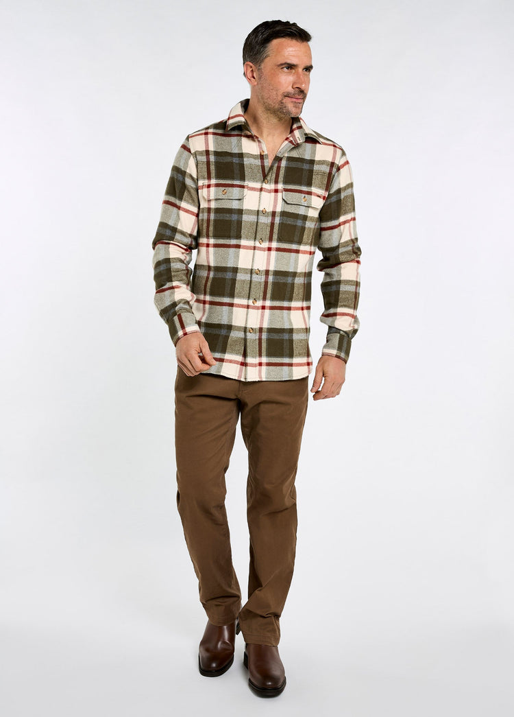 Townley Men's Hunting Check Shirt - Dusky Green