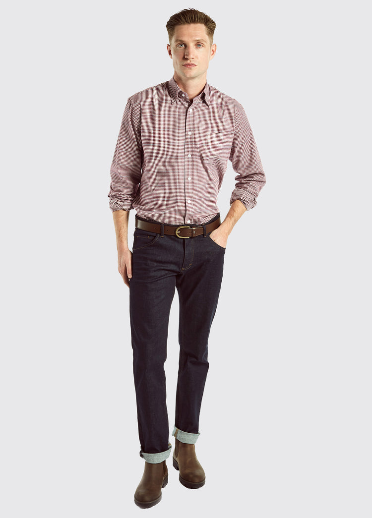 Whitegate Mens Shirt - Merlot Multi