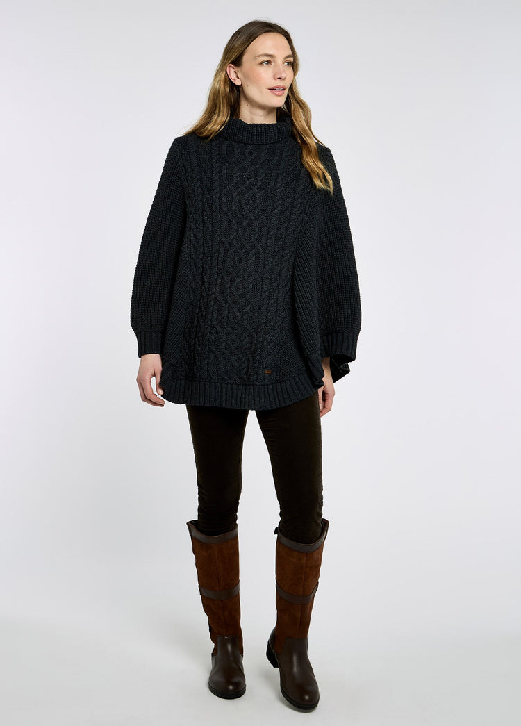 Kilronan Poncho - Charcoal