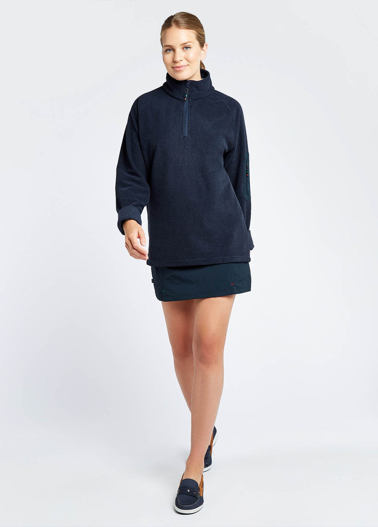 Monaco Womens Quarter-zip Fleece - Navy