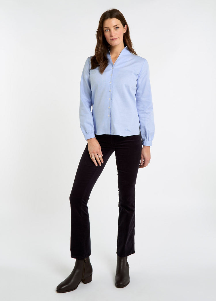 Woodsage Women’s cotton shirt - Blue