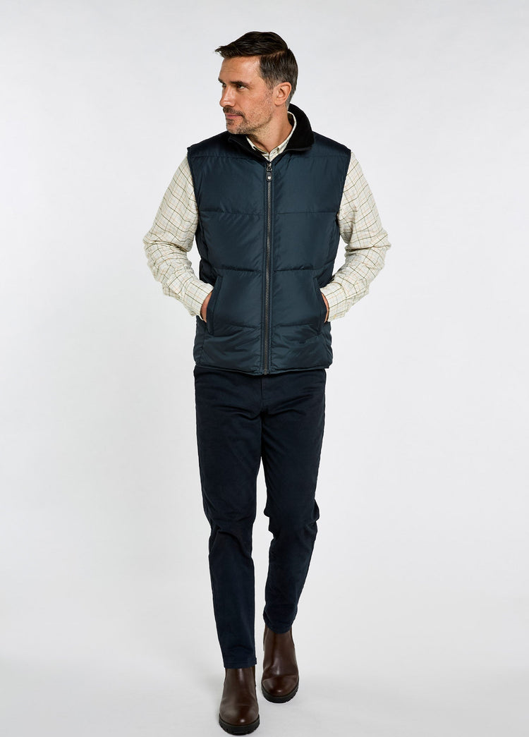 Woodstock Men’s quilted gilet - Navy