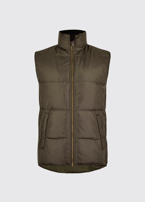 Woodstock Men’s quilted gilet - Olive