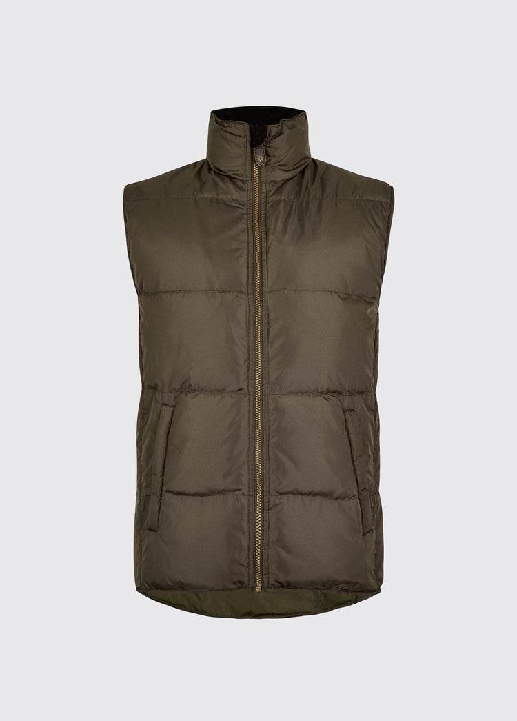 Woodstock Men’s quilted gilet - Olive
